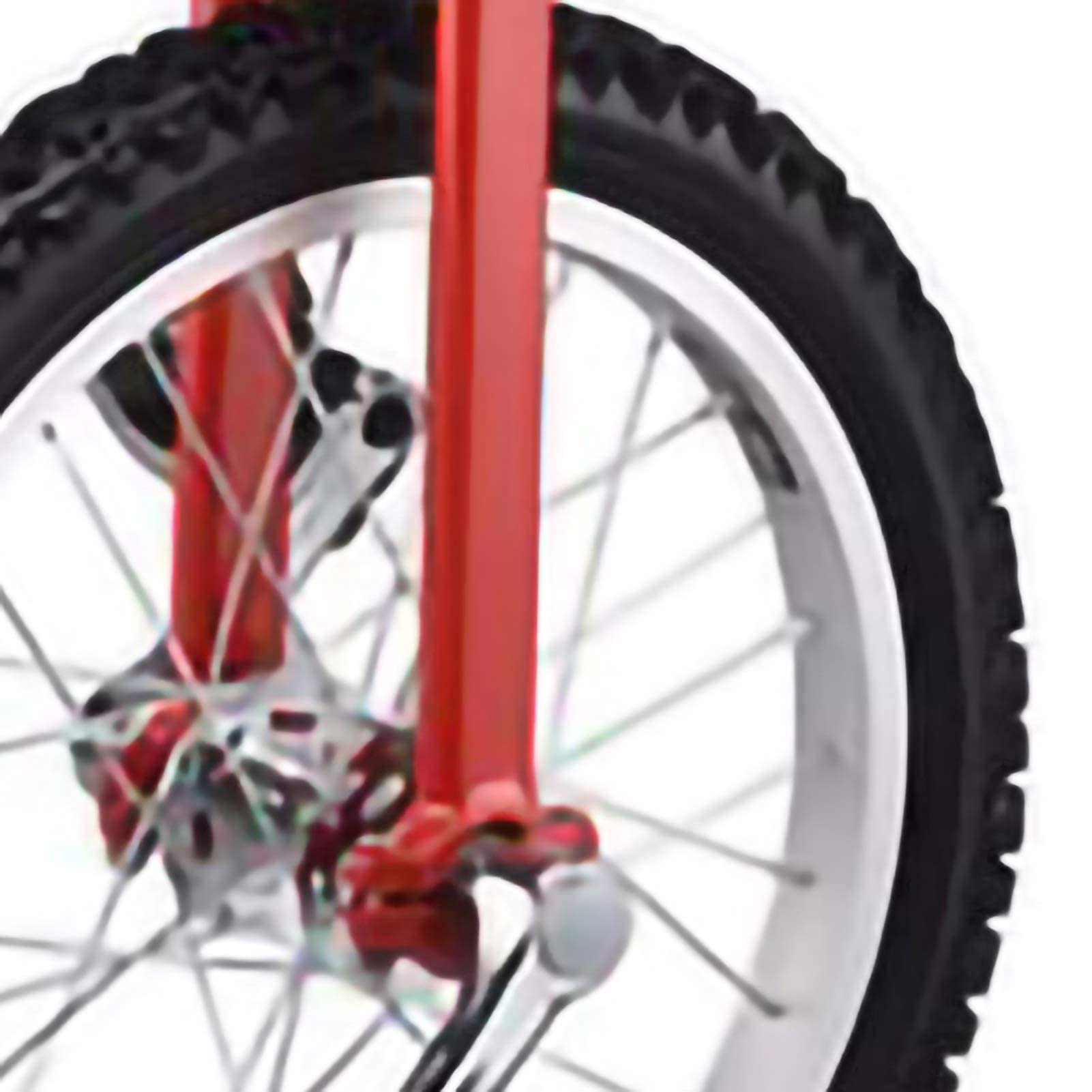 一輪車　赤　16インチ Amazon.co.jp: 滑り止めペダル付き16インチホイール一輪車